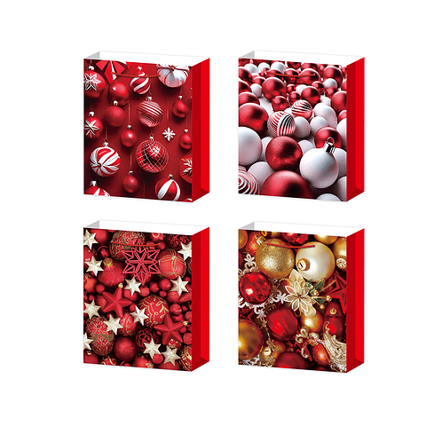 Bolsa de regalo navideña 10x26x32cm diseño aleatorio 