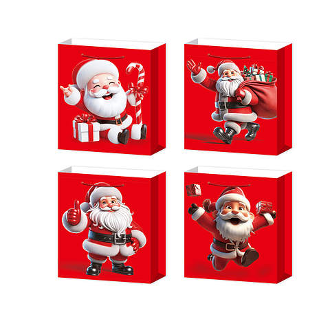 Bolsa de regalo navideña 12x31x40cm diseño aleatorio 