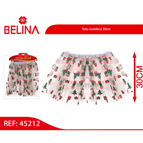 Tutu navideño 30cm 
