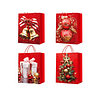 Bolsa de regalo navideña 10x26x32cm diseño aleatorio 