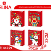 Bolsa de regalo navideña 3D 10x26x32cm diseño aleatorio 