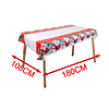 Mantel plastico navideño 108x180cm 