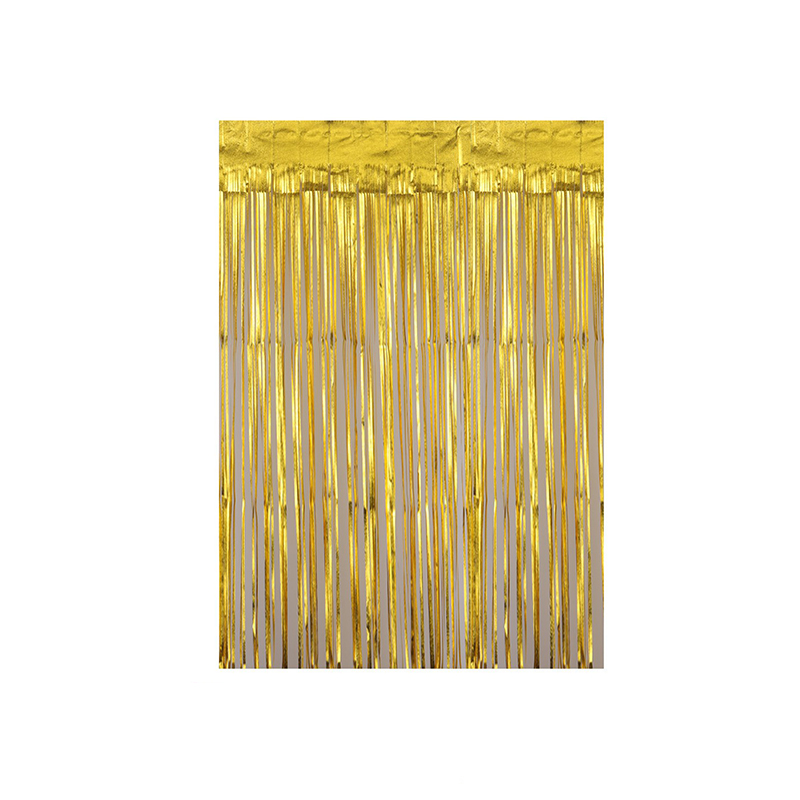 Cortina cotillon dorada 100x200cm