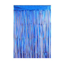 Cortina cotillon azul 100x200cm 