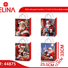Bolsa de papel navideña 12.5x25.5x33cm diseño aleatorio 
