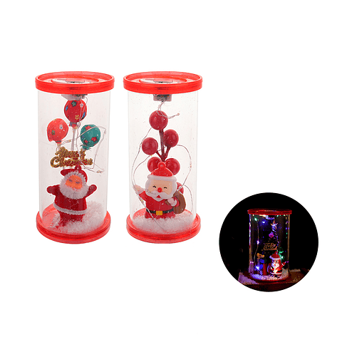 Adorno navideño con luz 6x12cm diseño aleatorio 