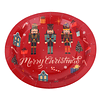 Platos de carton navideños 18cm 6pcs