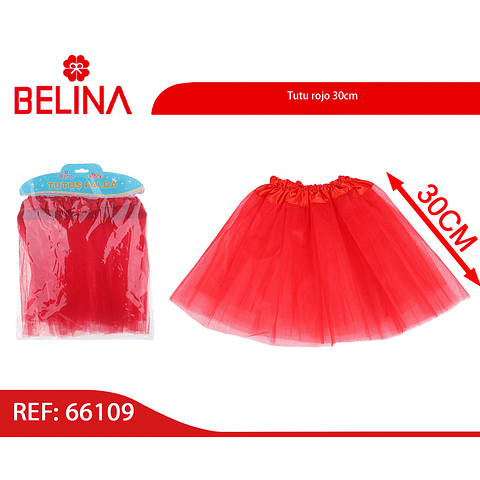 Tutu rojo 30cm 