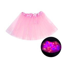 Tutu rosa con luces 30cm 
