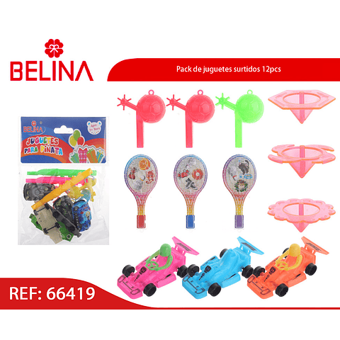 Pack de juguetes surtidos 12pcs