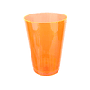 Vaso plastico naranja 320ml 10pcs
