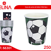 Vasos de carton de futbol 250ml 6pcs