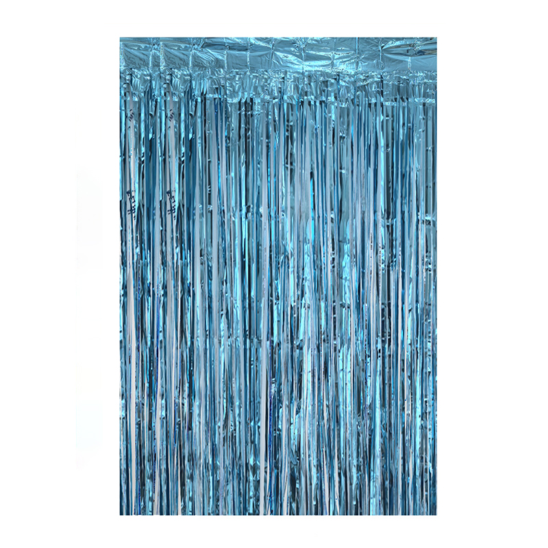 Cortina de cotillon celeste 300x100cm
