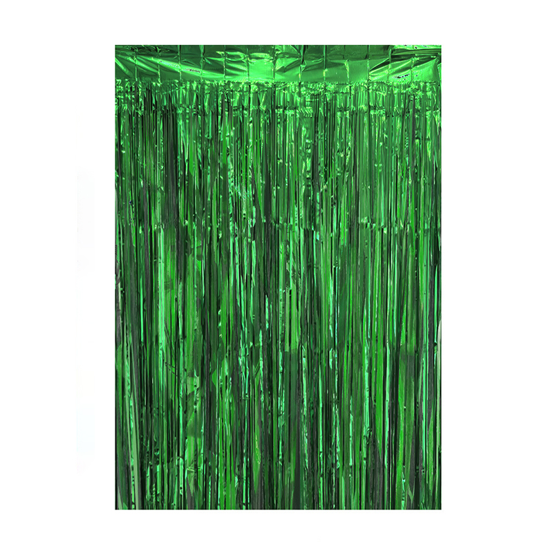 Cortina de cotillon verde 300x100cm