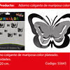 Guirnalda mariposa plateado 11pcs