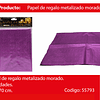 Papel De Regalo Lila Metalico 4pcs 50x70cm