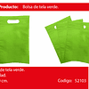 Bolsa ecológica verde 20x30cm