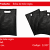 Bolsa ecológica negro 25x35cm