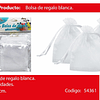 Bolsas de organza blanca 10pcs 8x10cm