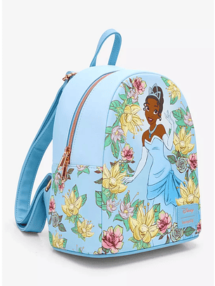  Loungefly Disney The Princess and the Frog Blue Floral Mini Backpack