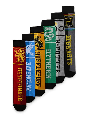 Harry Potter Men’s Crew Socks – Pack 6 pares  - Talaa 8-12