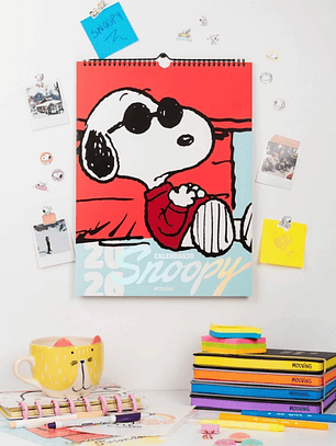 Calendario de Pared Snoopy 2026 – Mooving 30x40 cm