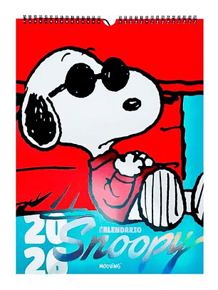 Calendario de Pared Snoopy 2026 – Mooving 30x40 cm