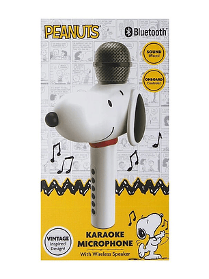 Peanuts® Bluetooth® Karaoke Microphone With Wireless Speaker