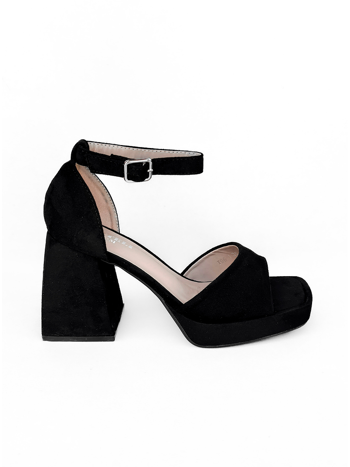 SANDALIA MUJER MAJU NEGRO GAMUZA 1