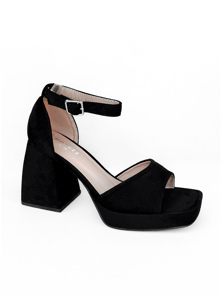 SANDALIA MUJER MAJU NEGRO GAMUZA 3