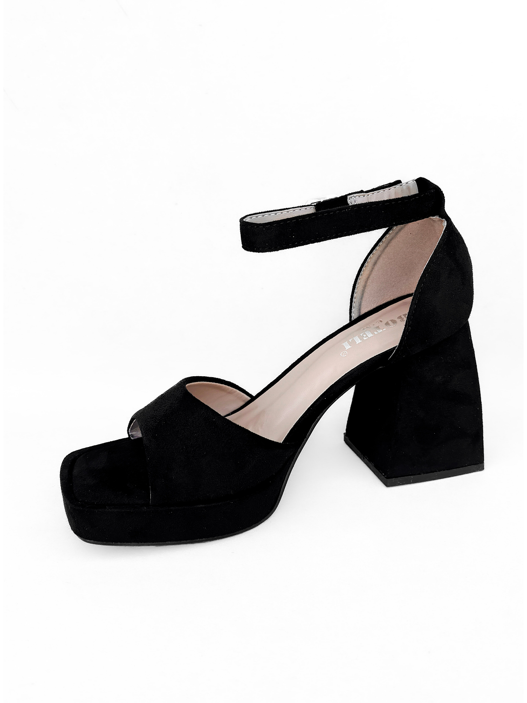 SANDALIA MUJER MAJU NEGRO GAMUZA 4