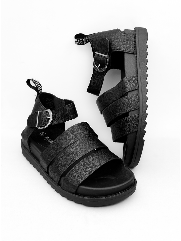 SANDALIA MUJER GAIA NEGRO 6