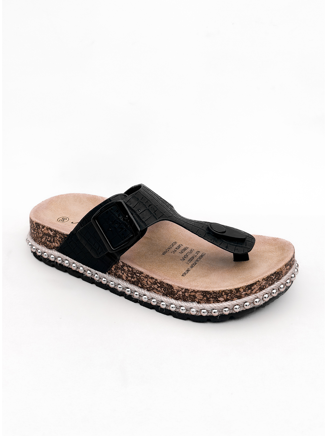 SANDALIA MUJER DEVA NEGRO 3