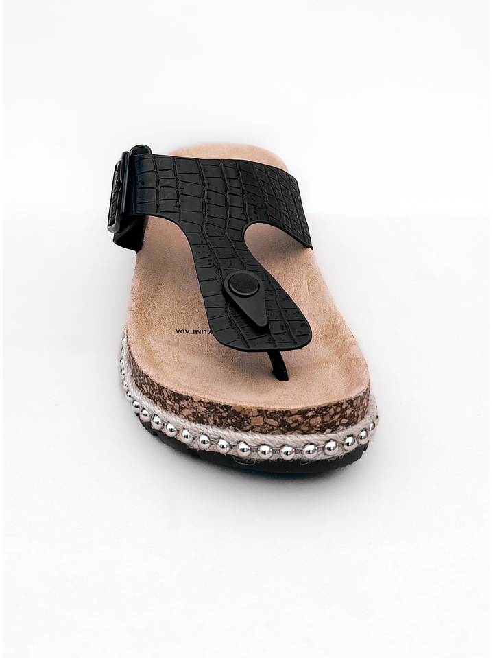 SANDALIA MUJER DEVA NEGRO 5