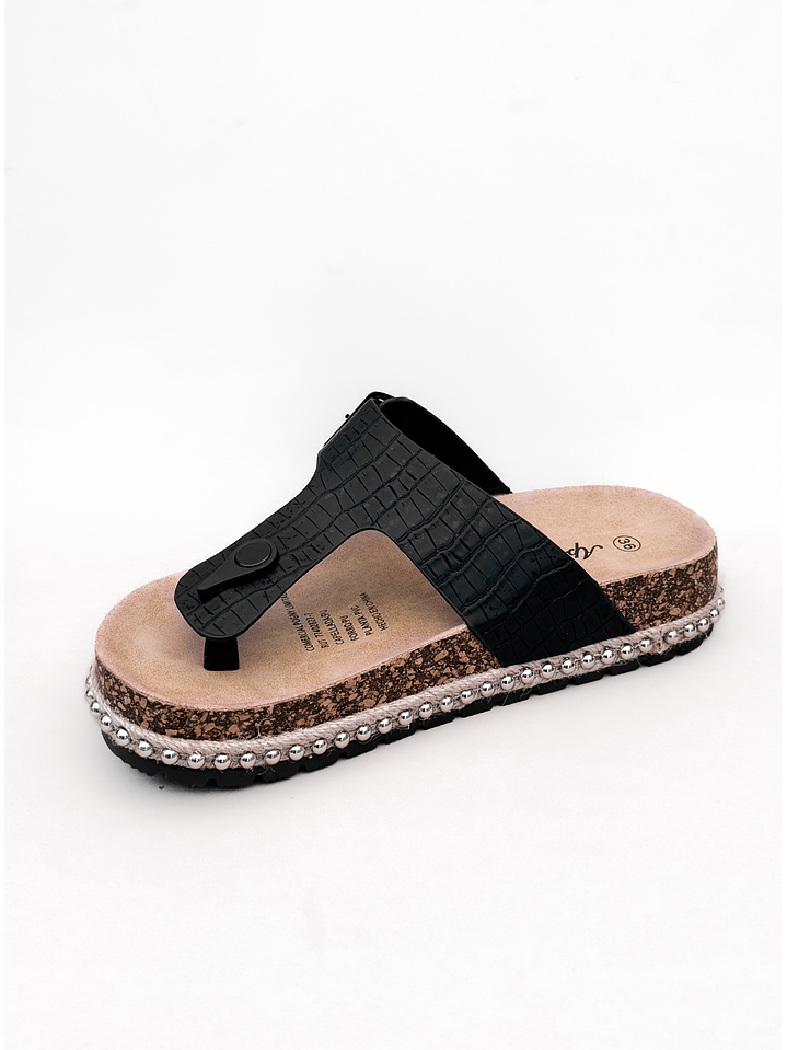 SANDALIA MUJER DEVA NEGRO 4