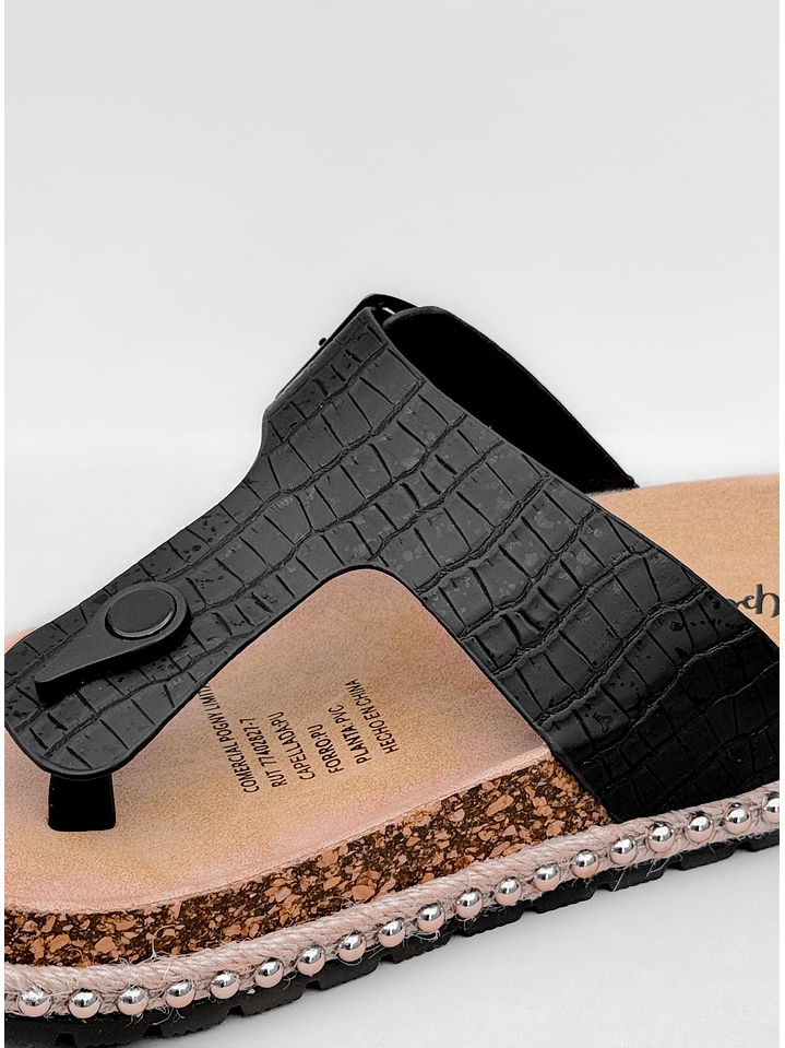 SANDALIA MUJER DEVA NEGRO 6