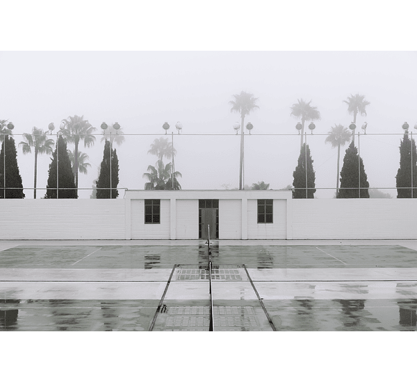 Cancha de tenis en Hearst Castle, California