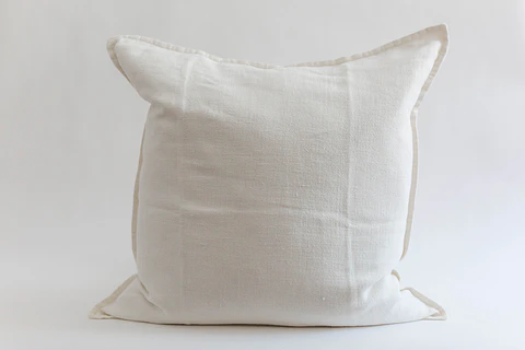 Cojin lino blanco