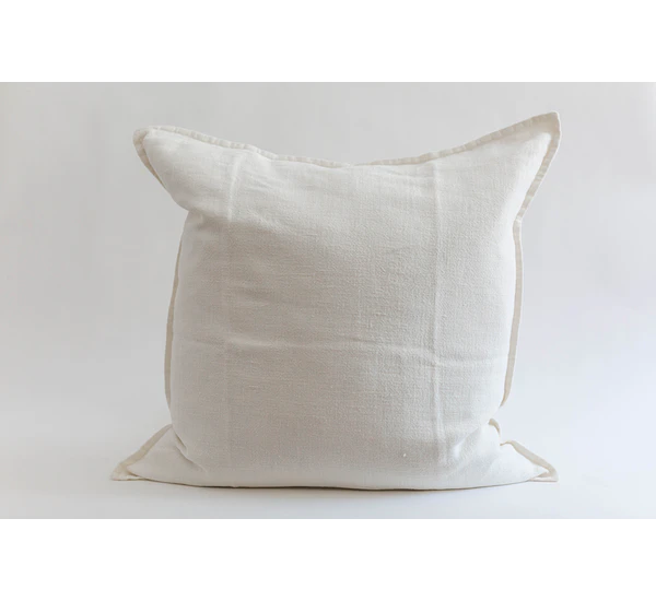 Cojin lino blanco