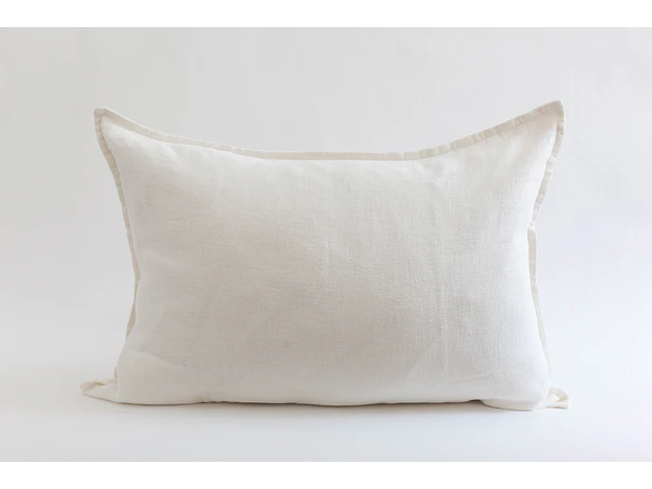 Cojin lino blanco almohadon