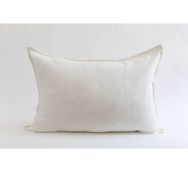 Cojin lino blanco almohadon