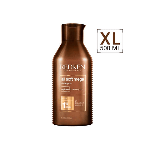 Shampoo All Soft Mega Hidratación Intensiva 500 ML