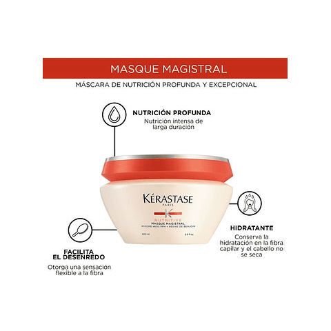 Máscara Hidratación Extrema Masque Magistral Nutritive 200 ml