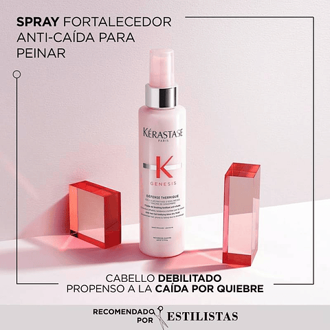 Spray Protector De Calor Anti-Caída Cabello Frágil Défense Thermique Genesis 150ml