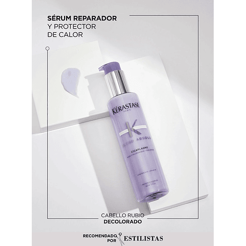 Serum Protector De Calor Reparación Cabello Rubio O Decolorado Cicaplasme Blond Absolu 150ml