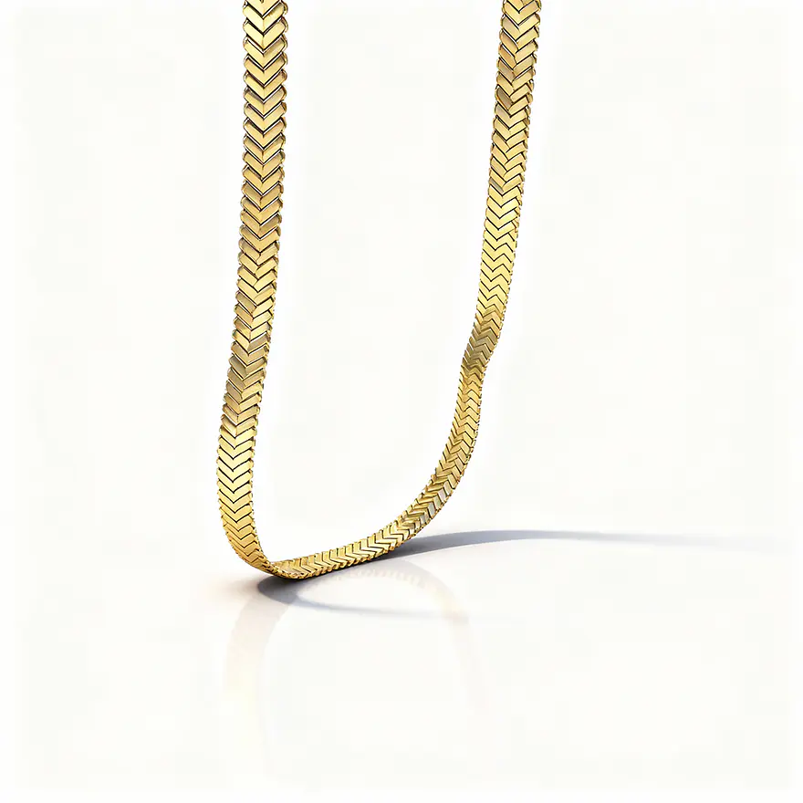 Choker Flat Dourado 1