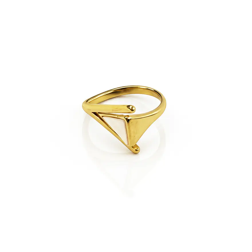 Anel Alva Dourado 1