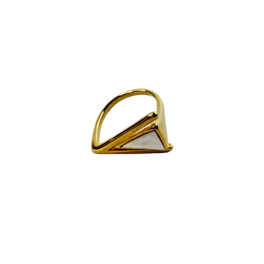 Anel Alva Dourado 3