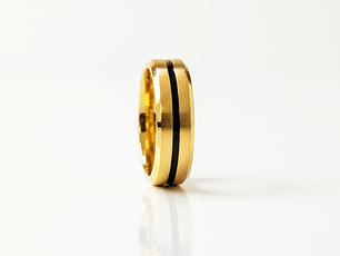 Anel Ares Dourado Masculino