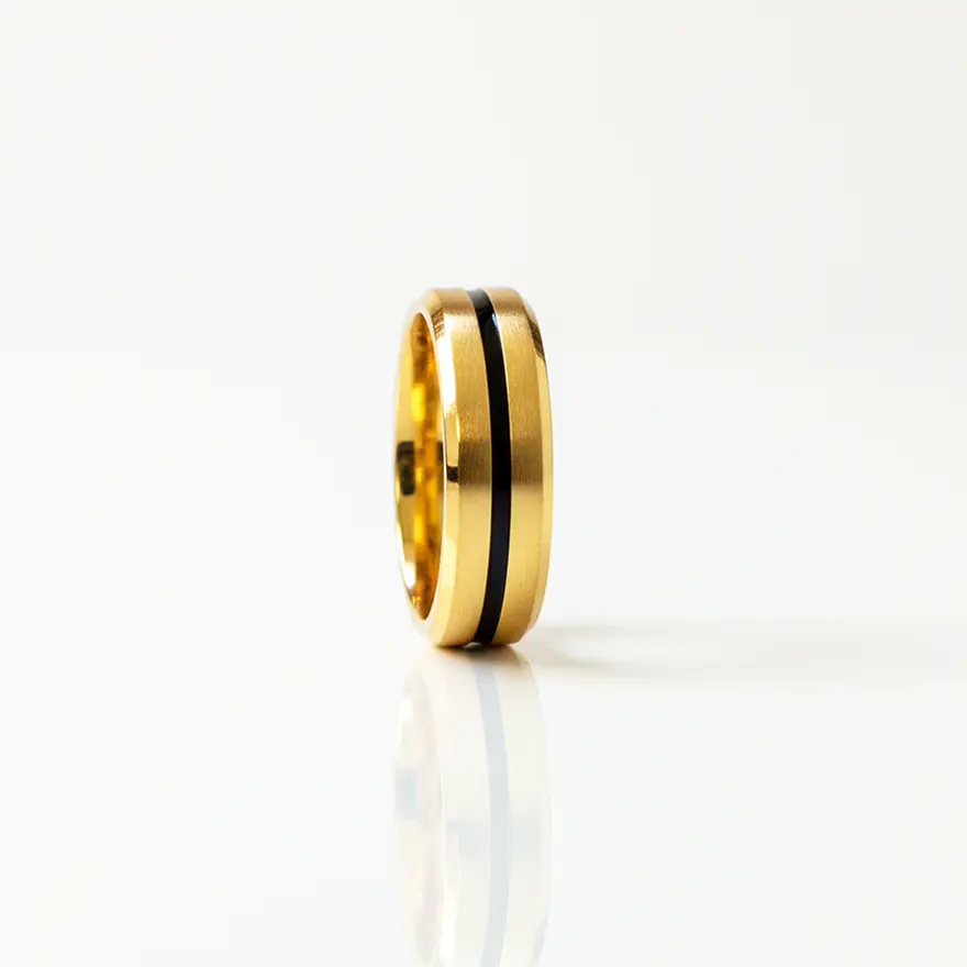 Anel Ares Dourado Masculino 1